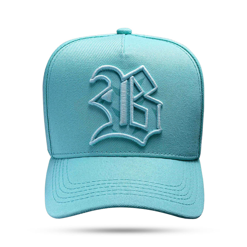 Boné Snapback Manchas Verde Água