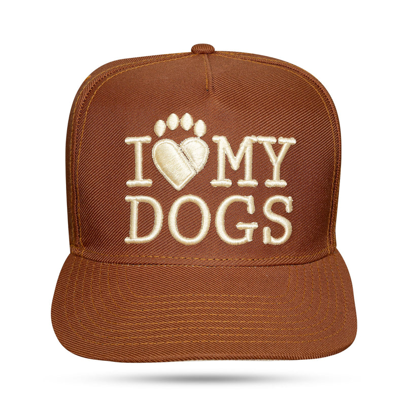 Boné Snapback Marrom I Love My Caps Aba Reta