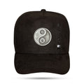 Boné Snapback Suede Preto Yin-Yang