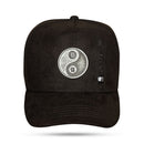 Boné Snapback Suede Preto Yin-Yang