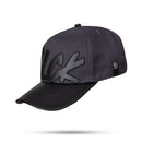 Boné Snapback Cinza Vibe Preto Aba Couro