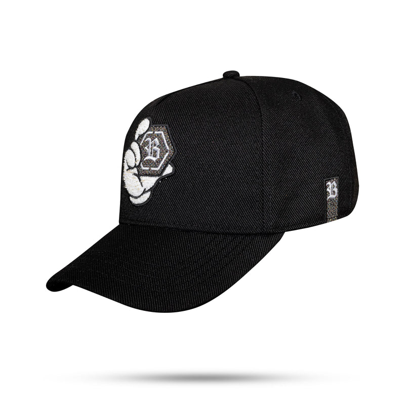 Boné Snapback Preto Hex Shine Chumbo