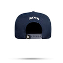 Boné Snapback Azul Marinho Logo Suede Follow Off White