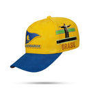 Boné Legendários Suede Amarelo Brasil