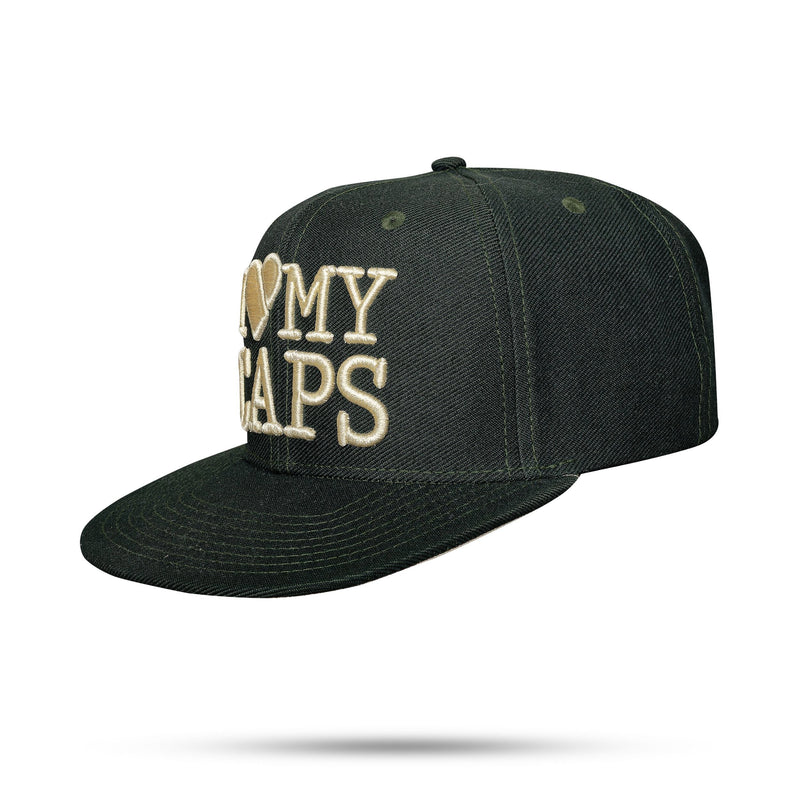 Boné Snapback Verde Musgo I Love My Caps Aba Reta