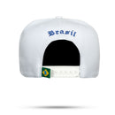 Boné Snapback Branco Brasil Brasão 🇧🇷