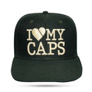 Boné Snapback Verde Musgo I Love My Caps Aba Reta