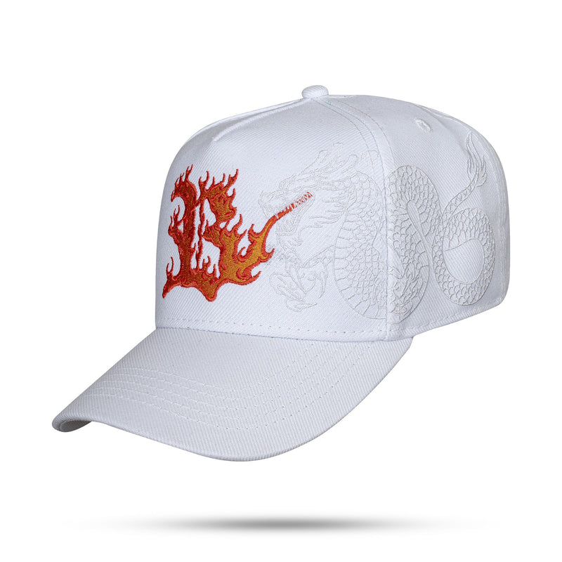 Boné Snapback Dragon Fire Branco