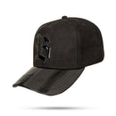 Boné Snapback Preto Suede New Wings Piano