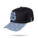 Boné Strapback Preto Jeans New Identity