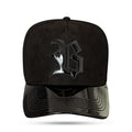 Boné Snapback Preto Suede New Wings Piano