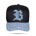 Boné Strapback Preto Jeans New Identity