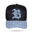 Boné Strapback Preto Jeans New Identity