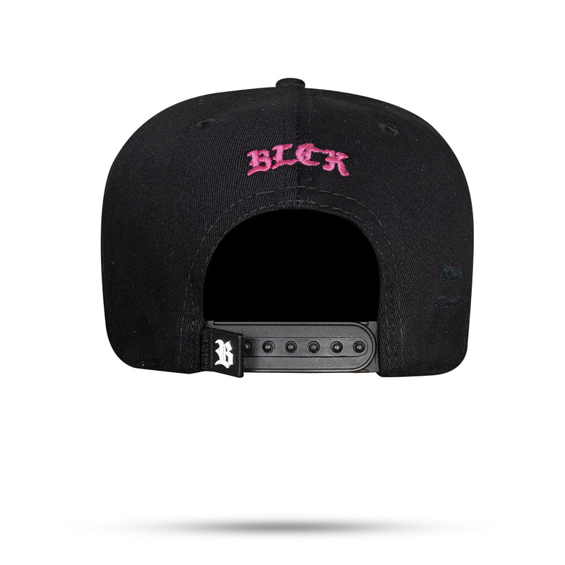 Boné Snapback Preto Zero Um Destroyer Rosa