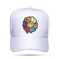 Boné Snapback Branco Smile Flowers