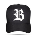 Boné Snapback Trucker Laser Preto Logo Branco