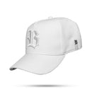 Boné Snapback Branco Logo Alto Relevo Contra Aba Paisley