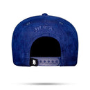 Boné Snapback Follow Suede Azul Marinho