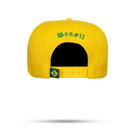 Boné Snapback Amarelo Brasil Brasão 🇧🇷