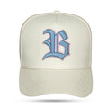 Boné Snapback Off White Alto Relevo Azul Claro