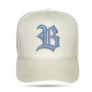 Boné Snapback Off White Alto Relevo Azul Claro