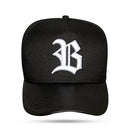 Boné Snapback Preto Aba Couro Black