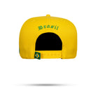 Boné Snapback Amarelo Brasil Brasão Aba Reta 🇧🇷