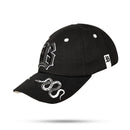 Boné Dad Hat Preto e Branco Snake