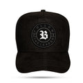 Boné Snapback Suede Preto Follow Zig Zag