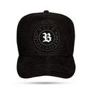 Boné Snapback Suede Preto Follow Zig Zag