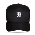 Boné Snapback Basic Preto Logo Branco