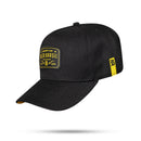 Boné Snapback Preto e Amarelo Vanguard