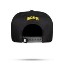 Boné Snapback Preto e Amarelo Vanguard