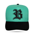 Boné Snapback Verde Água Angels