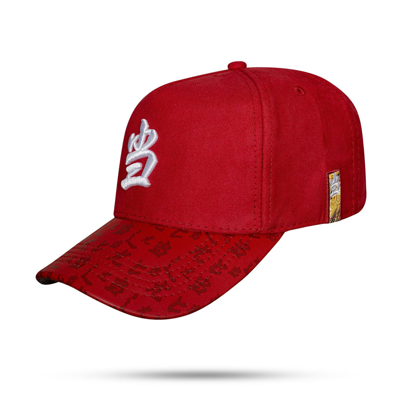 Boné Snapback Suede Vermelho Dang Logo