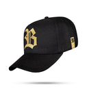 Boné Snapback Preto Bordado Dourado