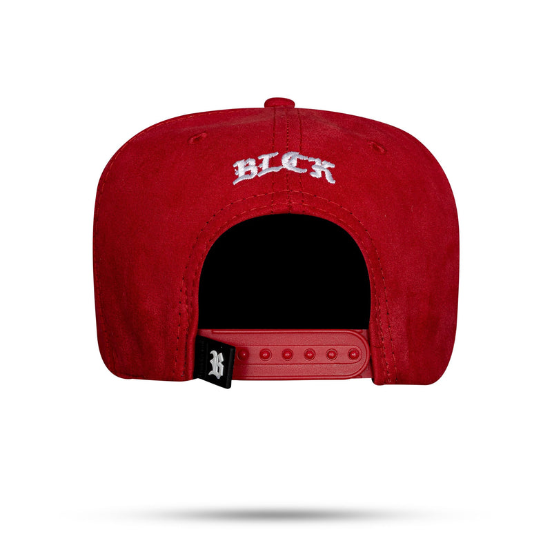 Boné Snapback Suede Vermelho Dang Logo