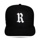 Boné Snapback Preto R Ryuki Aba Reta
