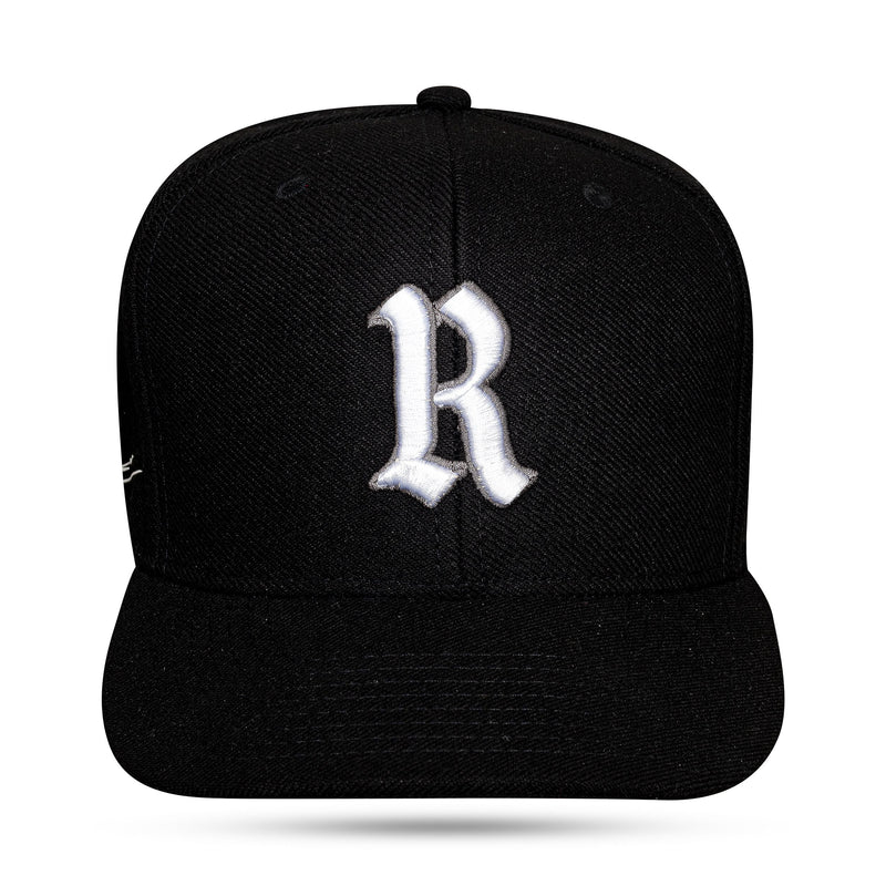 Boné Snapback Preto R Ryuki Aba Reta
