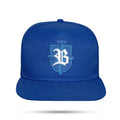 Boné Snapback Azul Brasil Brasão Branco Aba Reta 🇧🇷
