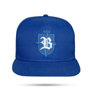 Boné Snapback Azul Brasil Brasão Branco Aba Reta 🇧🇷