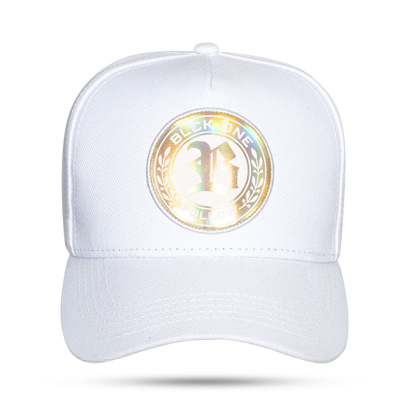 Boné Snapback Branco BLCK One Holográfico