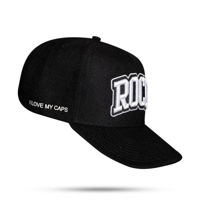 Boné Snapback Preto ROCK N25 Aba Reta