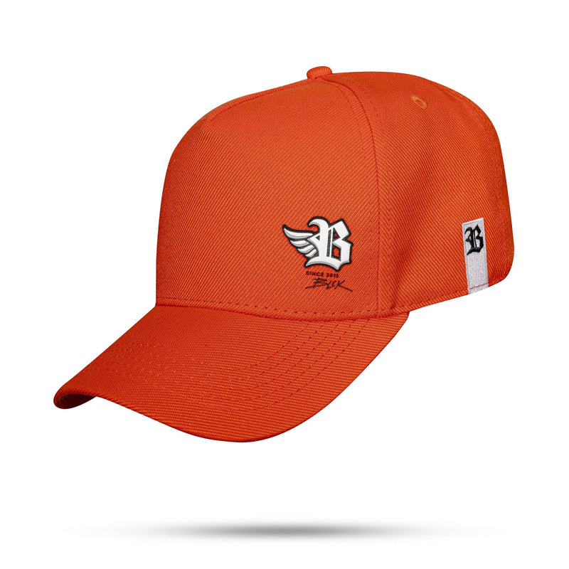 Boné Snapback Laranja Side Wings