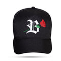 Boné Snapback Trucker Edition Roses Black