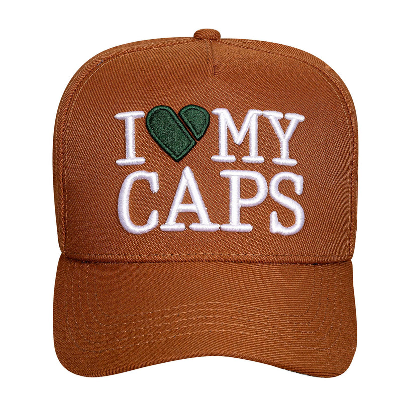 Boné Snapback Marrom I Love My Caps