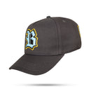 Boné Snapback Cinza New Wings Couro Azul