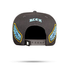 Boné Snapback Cinza New Wings Couro Azul