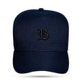 Boné Snapback Basic Azul Marinho Logo Preto