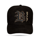 Boné Snapback Suede Preto Brazil Redentor 🇧🇷